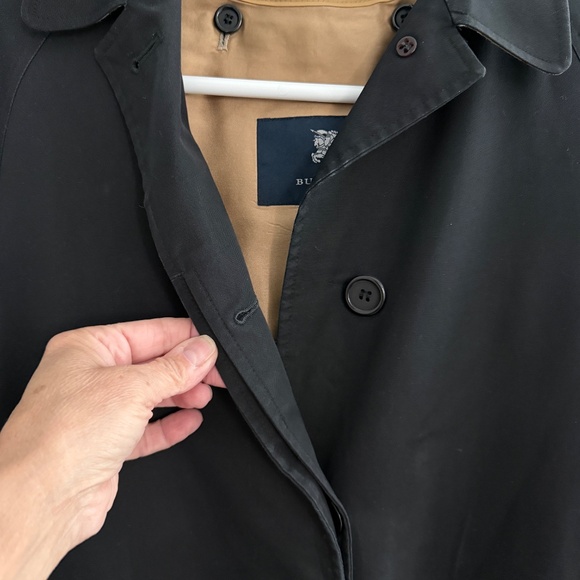 BURBERRY LONDON TRENCH COAT BRITISH REMOVABLE NOVA CHECK LINING CLASSIC BLACK 	4 - Picture 4 of 12